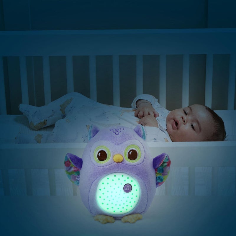 vtech Baby Glow Little Owl Sleep Soother with Cry Sensor, Music and Nature Sounds, Purple - Image 4